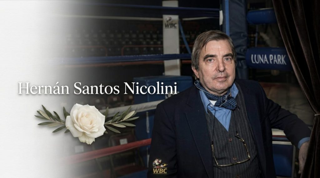 El WBC se une a la pena por el fallecimiento de Hernán Santos Nicolini