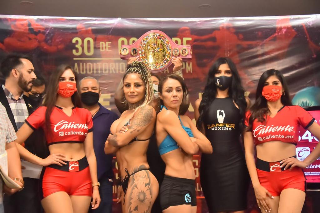 Jackie Nava ve Mariana Juárez bu geceki büyük dövüşten önce ağırlık kazanıyor | Boxen247.com (Kristian von Sponneck)