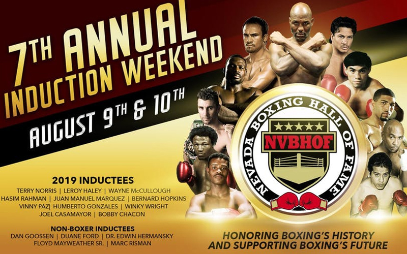 The Nevada Boxing Hall of Fame Induction Ceremony this weekend World